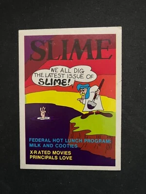 Fleer Crazy Covers Series #1 1974 pegatina slime en muy buen estado Foto 1 de 2