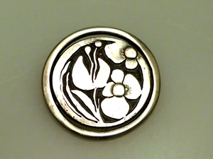 EIVIND HILLESTAD NORWAY MODERNIST PEWTER BROOCH NORWEGEN BROSCHE ZINN - Bild 1 von 4