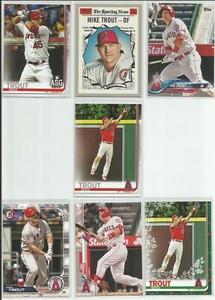 Mike Trout 2018, 2019, 2020 Topps- Bowman-Heritage- Gallery - Fire - You Pick