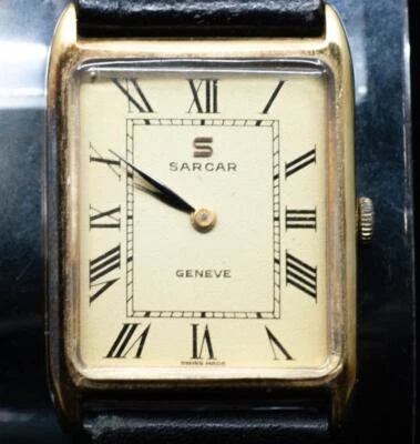 RELOJ PULSERA SARCAR CABALLERO ORO 18KT - MODELO MECÁNICO TEMPRANO - RARO RF8147X Foto 1 de 4