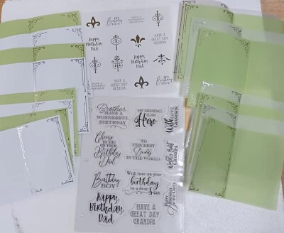 Estampillas de sentimiento, insertos, sellos Crafter's Companion For Him Family Friends 765376 Foto 1 de 4