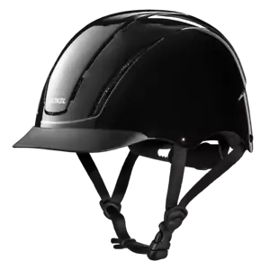 TROXEL NEW SPIRIT BLACK SAFETY RIDING HELMET LOW PROFILE HORSE - Picture 1 of 12
