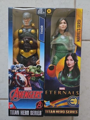 NOVAS FIGURAS TITAN HERO SERIES Thor & Sersi 12" Marvel Avengers Eternals! s124 - Imagem 1 de 2