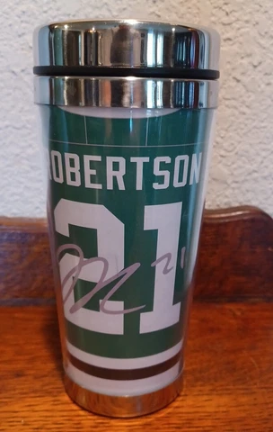 JASON ROBERTSON TRAVEL TUMBLER 16oz MUG DALLAS STARS PLAYER JERSEY LICENSED Cover