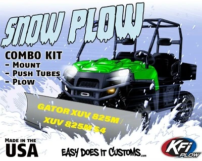 JOHN DEERE GATOR XUV 825M & XUV 825M S4 - ALL -  KFI UTV 60" Snow Plow Combo Kit - Image 1 of 4