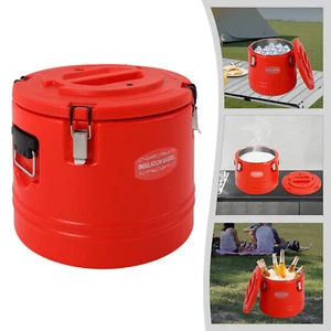 Secchio isolato rosso 30L refrigeratore bevande isolato contenitori bevande isolati - Foto 1 di 18