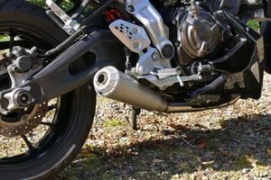 MT-07 / FZ-07 Tracer / XSR 700cc Yamaha TEC 2-into-1 Stainless DE CAT Exhaust - Picture 1 of 12
