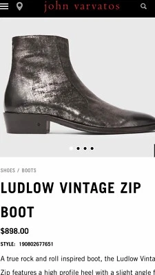 John Varvatos Collection Ludlow Vintage Leather Boot. 11/45. $998 - Image 1 of 4
