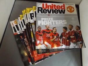 COLECCIÓN DE 13 x PROGRAMAS CASEROS MANCHESTER UNITED - 2009 a 2013 - Imagen 1 de 8