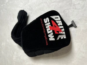 Cubierta de cabeza de conductor Drive4showgolf.com negra con letras blancas y rojas - Imagen 1 de 4