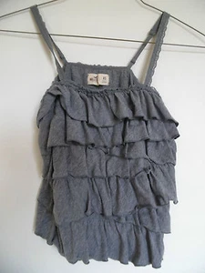 Hollister junior Gray Layered Camisole Top Shirt Tank Sz XS - Picture 1 of 2