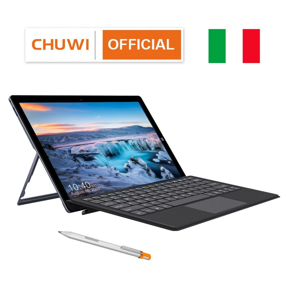 CHUWI UBook Tablet/Laptop Stylus 3 IN 1 Windows Intel N4120 Quad Core 8+256GB PC - Immagine 1 di 4