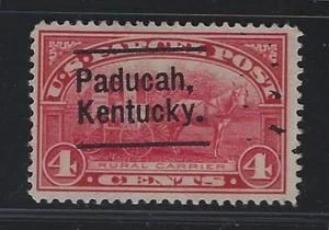 Precancels - KY - Paducah - Q4-L3 TS - 4¢ Parcel Post - $10 type - Picture 1 of 2