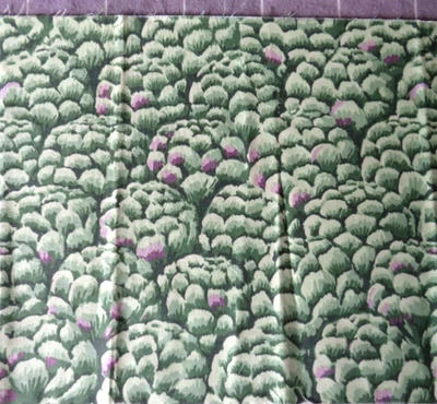 KAFFE FASSETT ARTICHOKES GREEN GP07  7” X WOF  original issue - Image 1 of 3