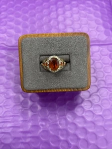 ⭐️BEAUTIFUL STAUER STERLING SILVER GOLD TONE CITRINE RING SIZE 5.25 (4) - Picture 1 of 5