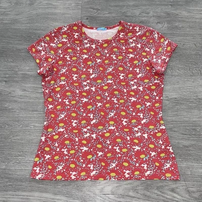 Blusa feminina J McLaughlin colorida estampa abstrata pano Catalina geométrica média - Imagem 1 de 4