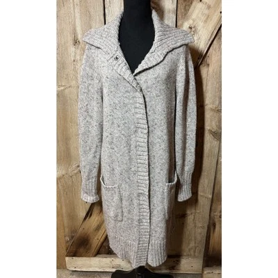 Coldwater Creek Winter Mix Duster Long Cardigan Sweater Gray Women's Small S - Image 1 of 4