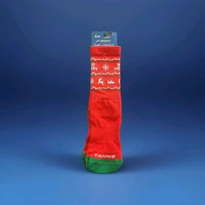 Brooks Christmas Socks S/M Unisex - Picture 1 of 3