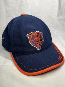 Logo Athletic Chicago Bears Buckle Adjustable Hat Navy Blue Orange - Picture 1 of 10