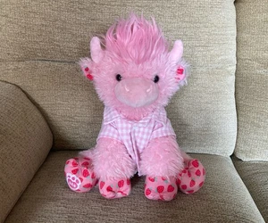 Peluche mucca delle Highlands fragola orso giocattolo morbido - Foto 1 di 10