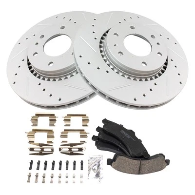 TRQ BKA21073 Brake Kit For Chevy Trailblazer EXT 2002-2005 Front 12497782 - Image 1 of 4