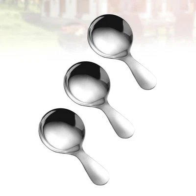  Cucchiaio per in acciaio inossidabile 3 pezzi Cucchiaio per bambini carino - Immagine 1 di 4