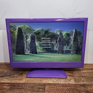 ALBA AELKDVD2288PF 22” HD Ready LED TV/DVD Combi - Purple - Tested And Working - Picture 1 of 5