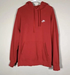 Nike Hoodie Herren Extra Large Rot Club Fleece Pullover Sweatshirt BV2654-65N - Bild 1 von 9