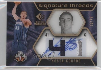 2008-09 SP Rookie Threads Signature Rookies Parallel /23 Kosta Koufos #83 RC - Image 1 of 2