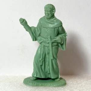 Figura Robin Hood de Fray Tuck Kellogg 1969 cereal verde premium molde Marx - Imagen 1 de 7
