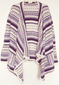 JEANSWEST Silk Lambswool JACKET Knit blend Cardigan draped relax fit~ Women sz S - Picture 1 of 4