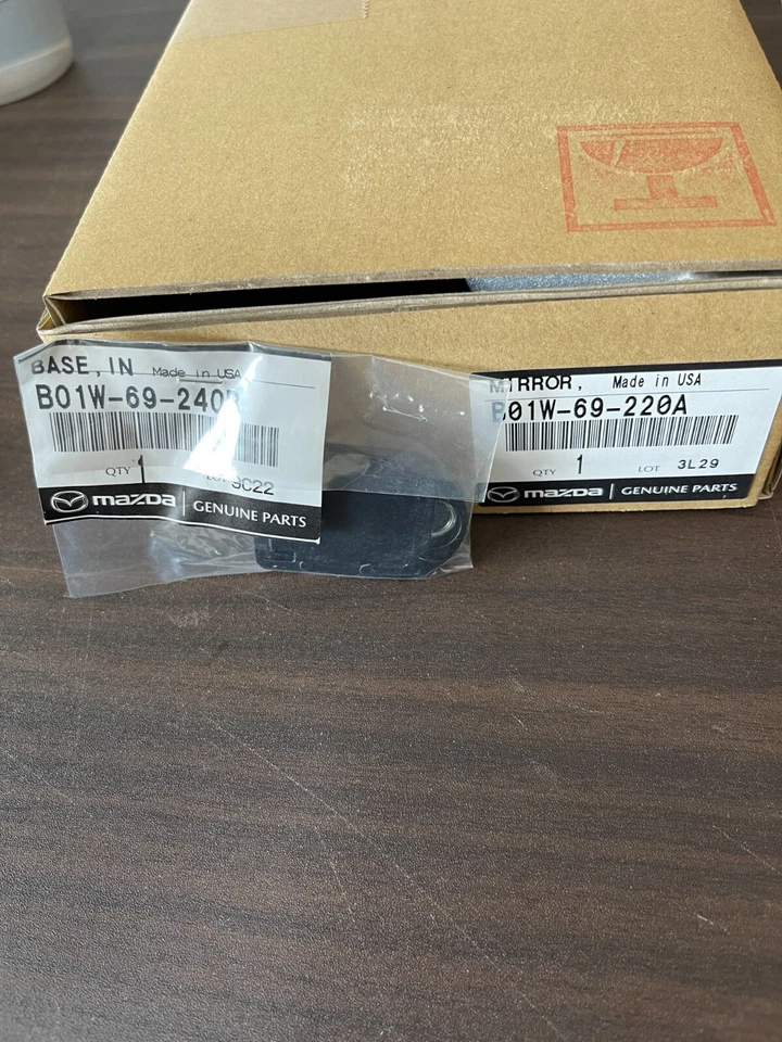 Genuine MAZDA OEM RX-7 RX7 FD3S Interior Room Rear View Mirror & Base Set Foto 1 de 4