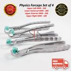 Dental Extraction Physics Forceps Set of 4 Pcs Standard Series 40 Free Bumper CE