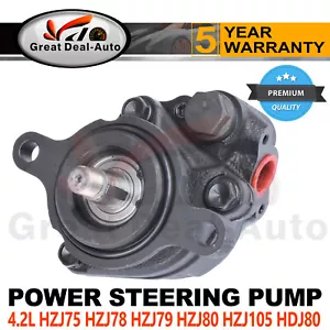 Power Steering Pump for Toyota Landcruiser 1HZ HZJ75 HZJ78 HZJ79 HZJ105R HDJ80 - Picture 1 of 5
