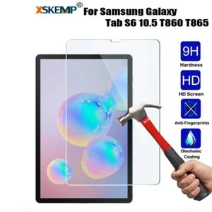 For Samsung Galaxy Tab S6 10.5 T860 T865 / T290 T295 Glass Screen Protector Flim - Picture 1 of 42