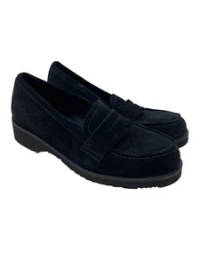 La Canadienne Shoes Womens 5 Black Suede Slip On  Loafer - Picture 1 of 8