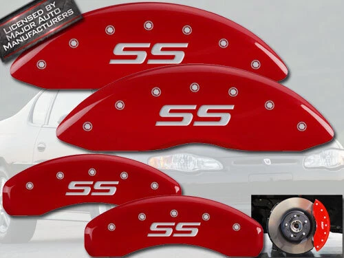 2000-2005 Chevy Monte Carlo Front + Rear Red MGP Brake Caliper Covers "SS" - Image 1 of 4