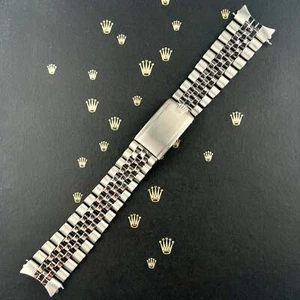 Rolex Datejust 1967 20mm Men's Jubilee Bracelet Steel Crown Band Ref 1601 - Picture 1 of 11