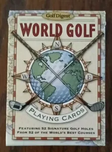 Carte da gioco World Golf - 52 dei migliori campi da golf del mondo - nuove Golf Digest - Foto 1 di 4