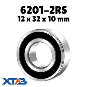 6201-2RS Deep Groove Ball Bearing Premium Quality - 12 x 32 x 10 mm - Picture 1 of 3