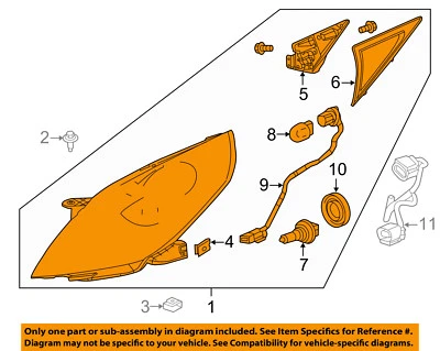 Faro de chispa Chevrolet GM OEM 13-15 95281468 Foto 1 de 2