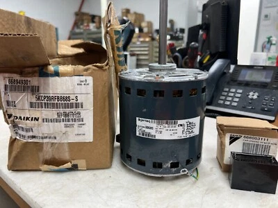 👀 NEW GENTEQ / DAIKIN 1/2 HP BLOWER MOTOR 825 RPM 3 SPD 208-230V 5KCP39RF BB68S - Image 1 of 4