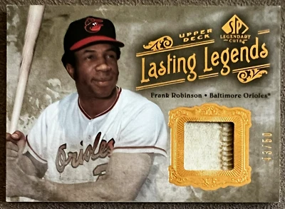 Parche 2005 SP Legendary Cut Lasting Legends #LLFR Frank Robinson/50 Orioles Salón de la fama Foto 1 de 4