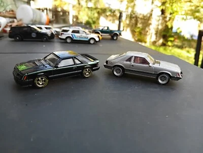 2  CUSTOM GREENLIGHT 1980 COBRA/1979 GHIA MUSTANGS - Image 1 of 3