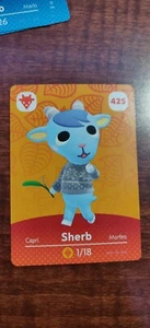 Amiibo Animal Crossing SHERB #425 Karte OFFIZIELL Nintendo Serie 5 ACNH ungescannt - Bild 1 von 2