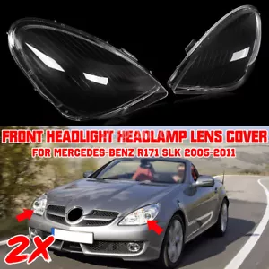 Repuesto de cubierta de lente de faro delantero para Mercedes-Benz R171 SLK 2005-11 - Imagen 1 de 10