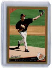2009 Topps Updates & Highlights Gold Border Randy Johnson 0203/2009 San