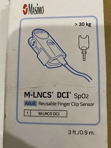 Masimo SET 2501 M-LNCS DCI Adult Hard Shell Finger SpO2 Sensor M-LNCS 11 Pin 3FT - Picture 1 of 4