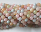 40pcs 10mm Round Natural Gemstone Beads - Morganite (pink Beryl) 