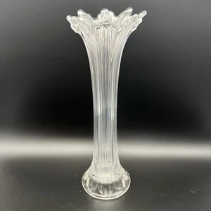 Vaso oscillante vintage VETRO TRASPARENTE 13” a coste (anni 50/60) MCM/METÀ SECOLO - Foto 1 di 6